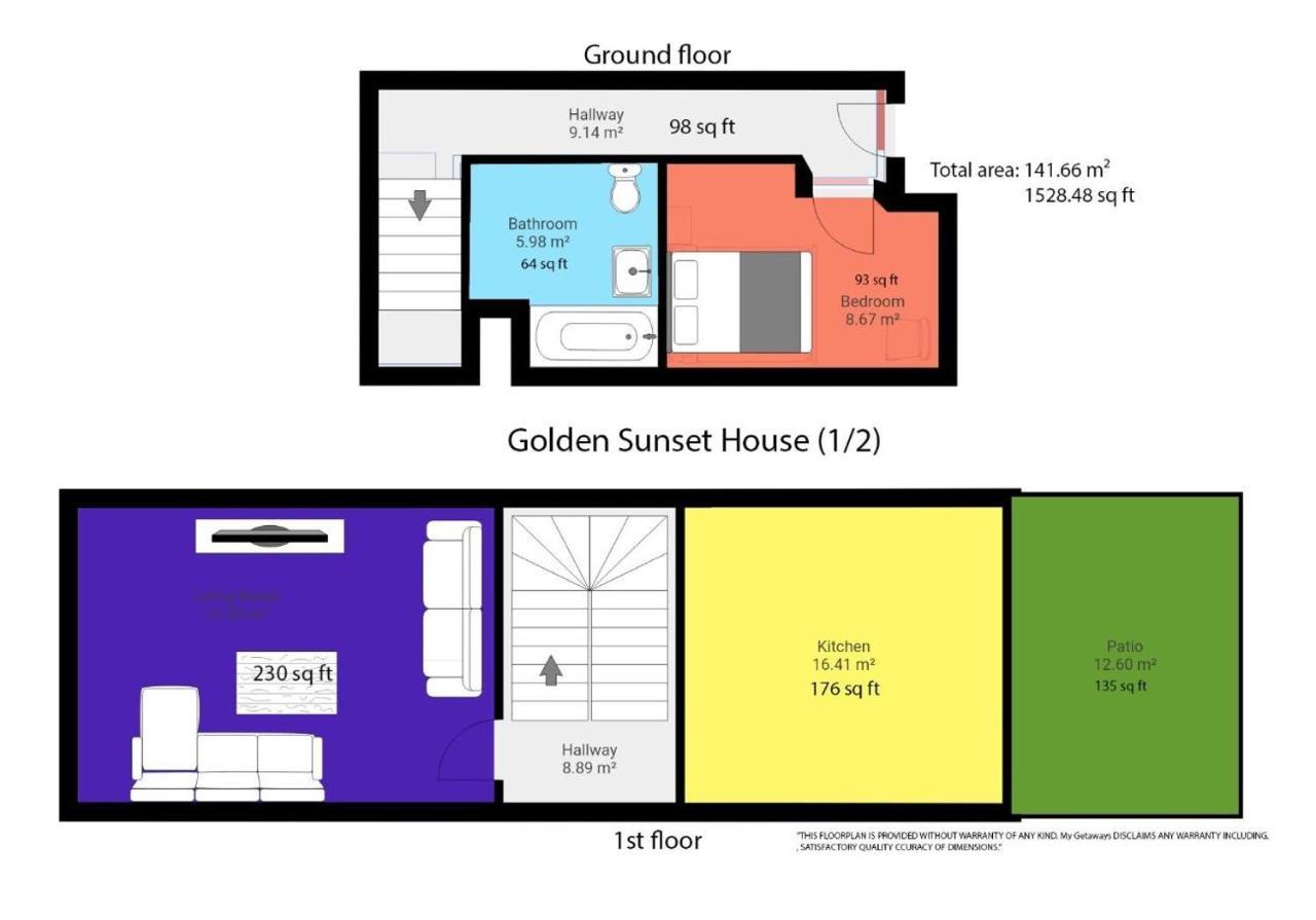 布赖顿Golden Sunset House With Free Parking By My Getaways别墅 外观 照片