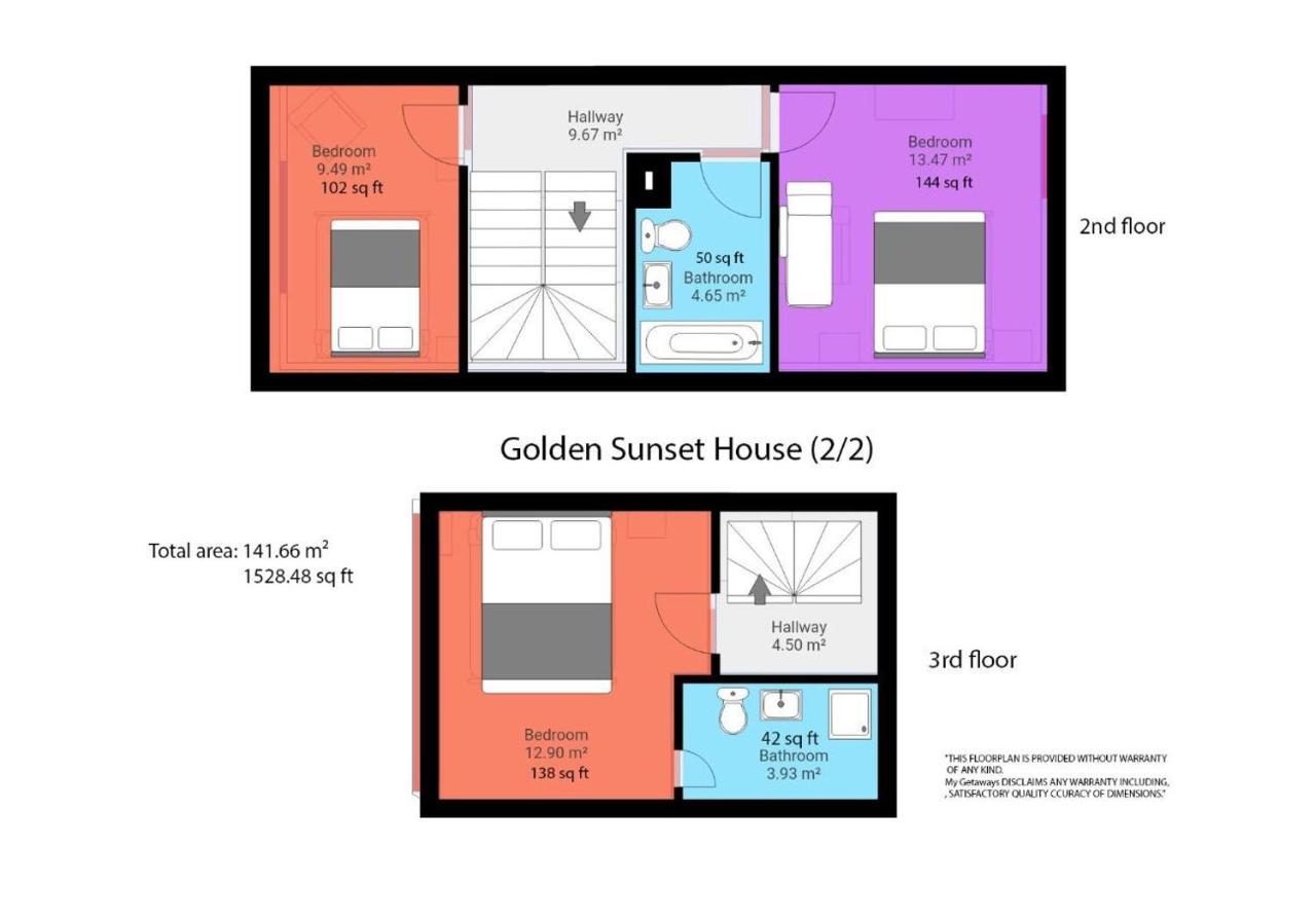 布赖顿Golden Sunset House With Free Parking By My Getaways别墅 外观 照片
