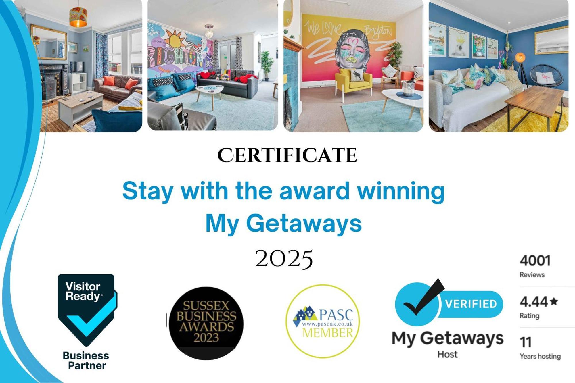 布赖顿Golden Sunset House With Free Parking By My Getaways别墅 外观 照片